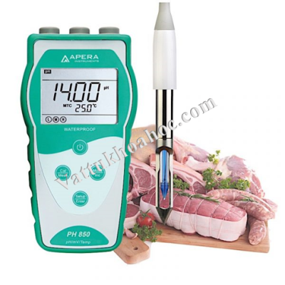 Máy đo pH/mV/nhiệt độ cầm tay trong thực phẩm Apera pH850 - SS