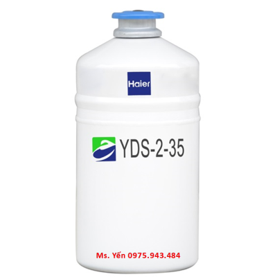 Bình đựng nitơ lỏng bảo quản mẫu lạnh 2 lít Haier YDS-2-35
