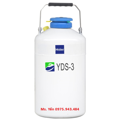 Bình đựng nitơ lỏng bảo quản mẫu lạnh 3 lít Haier YDS-3