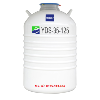 Bình đựng nitơ lỏng bảo quản mẫu lạnh 35 lít HAIER YDS-35-125