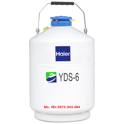 Bình đựng nitơ lỏng bảo quản mẫu lạnh 6 lít HAIER YDS-6
