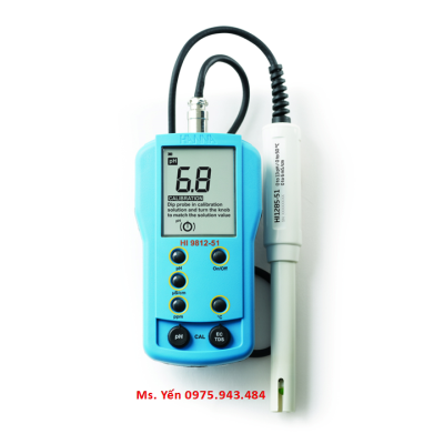 Máy đo pH/EC/TDS/Nhiệt độ HI9812-51 Hanna