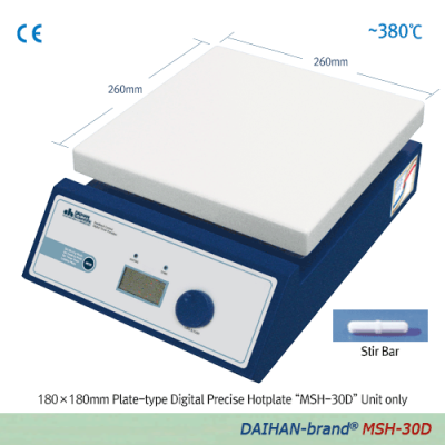 Máy khuấy từ gia nhiệt (Hiện số, 380oC , 1500 rpm, 230x230mm) Daihan - Hàn Quốc MSH-30D