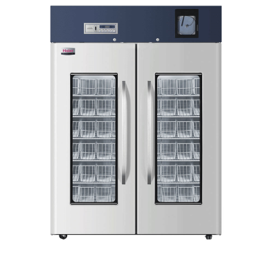 Tủ lạnh trữ máu chuyên dụng 1308 lít, bộ ghi nhiệt độ tích hợp, kiểu giỏ đựng Haier HXC-1308